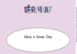 Cute Nurse Birthday Large Dl 2 Insert