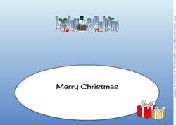Snowman in Jacket Lesley & Callum Large Dl Insert