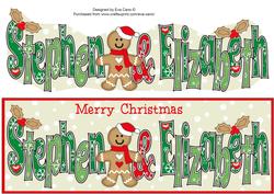 Gingerbread Man Stephen & Elizabeth Large Dl