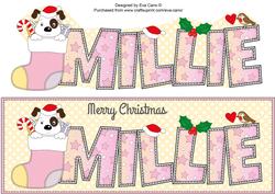 Patch Xmas Millie Large Dl