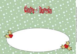 Christmas Names Claire & Darren Large Dl Insert