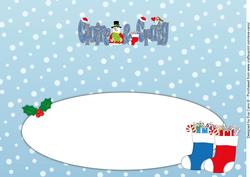 Christmas Names Claire & Craig Large Dl Insert