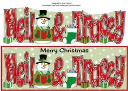 Christmas Names Neil & Tracey Large Dl