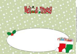 Christmas Names Neil & Tracey Large Dl Insert