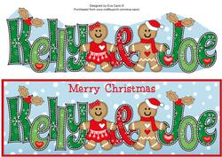 Gingerbread Couple Kelly & Joe Large Dl