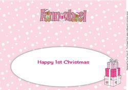 First Christmas Teddies Annabel Large Dl Insert