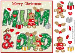 8x8 Gingerbread Christmas Mum & Dad