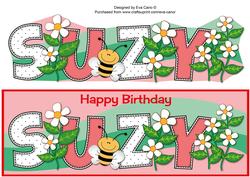 Flowers and Bees Suzy Large Dl
