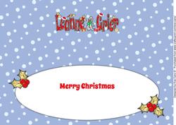 Christmas Names Leanne & Grier Large Dl Insert