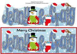 Christmas Names Jenny & Craig Large Dl