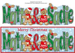 Gingerbread Couple Matt & Sadie Large Dl