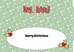 Christmas Names Rory & Bethany Large Dl Insert