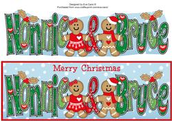 Gingerbread Couple Nonnie & Bruce Large Dl