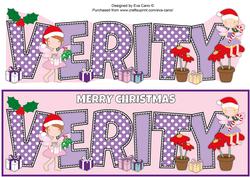 Christmas Fairies Verity Large Dl