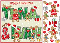 8x8 Gingerbread Christmas Tina & Ivan