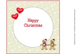 Insert for 8x8 Gingerbread Christmas Tina & Ivan