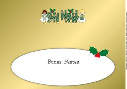 Christmas Angels Bon Nadal Large Dl Insert