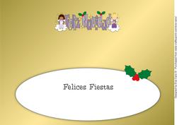 Christmas Angels Feliz Navidad Large Dl Insert