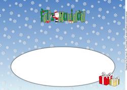 Shy Santa Feliz Navidad Large Dl Insert