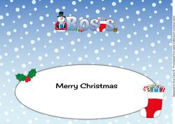 Snowman in Jacket Ross Large Dl Insert