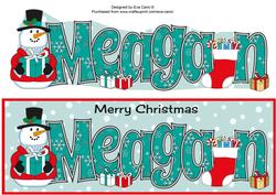 Snowman in Jacket Meagan Large Dl