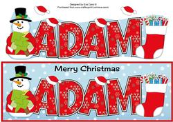Snowman Adam Large Dl