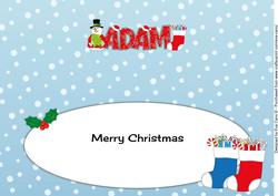 Snowman Adam Large Dl Insert