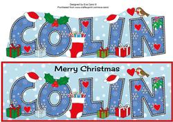 Christmas Names Colin Large Dl