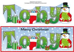 Snowman in Jacket with Tree Toby Large Dl