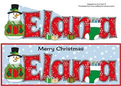Snowman in Jacket Elana Large Dl