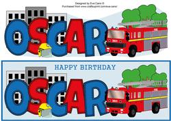 Fire Engine Oscar Large Dl