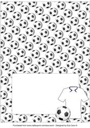 Football Fan Over the Edge (white) Insert