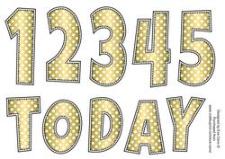 Extra Numbers 1 to 5 for My 'any Age' Mini Kits