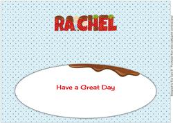Rascals, Strawberries & Chocolate Rachel Large Dl Insert