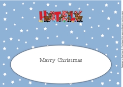 Rudolf and friends HATELY large dl insert
