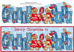 Gingerbread Couple GRANNY & PAPA large dl