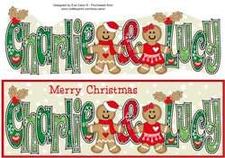 Gingerbread Couple CHARLIE & LUCY large dl
