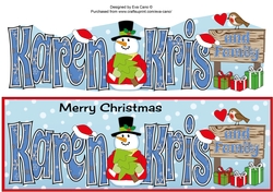 Christmas Names KAREN, KRIS and FAMILY large dl