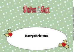 Christmas SHARON & ALAN large dl insert