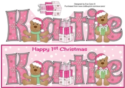 First Christmas Teddies KATIE large dl