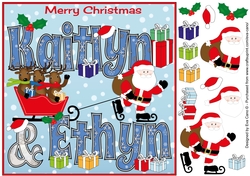 8x8 Christmas Names KAITLYN & ETHYN