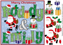 8x8 Christmas Names RODDY & EMILY