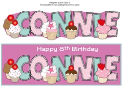 Cupcakes CONNIE 8th large dl