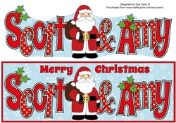 Santa in coat SCOTT & AMY large dl