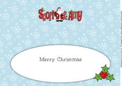 Santa in coat SCOTT & AMY large dl insert