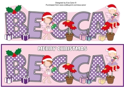 Christmas Fairies BECCA large dl