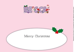 Christmas Fairies BECCA large dl insert