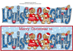 Gingerbread Couple LOUISE & GARY large dl