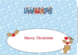 Gingerbread Couple LOUISE & GARY large dl insert