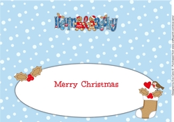 Gingerbread Couple KEVIN & BECKY large dl insert
